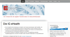 Desktop Screenshot of ig-ehealth.ch