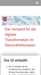 Mobile Screenshot of ig-ehealth.ch